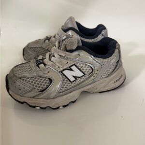 New Balance Kids Sneakers - Silver and Black